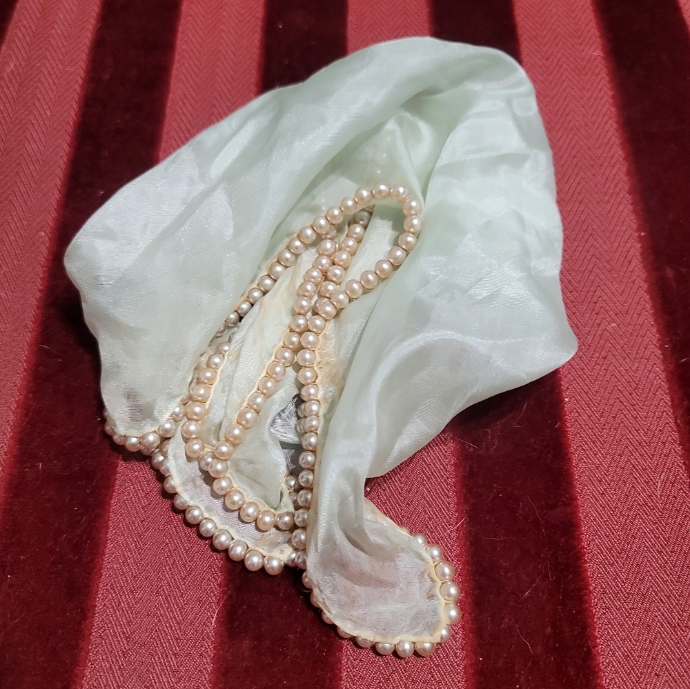 Vintage Beaded Hankerchief